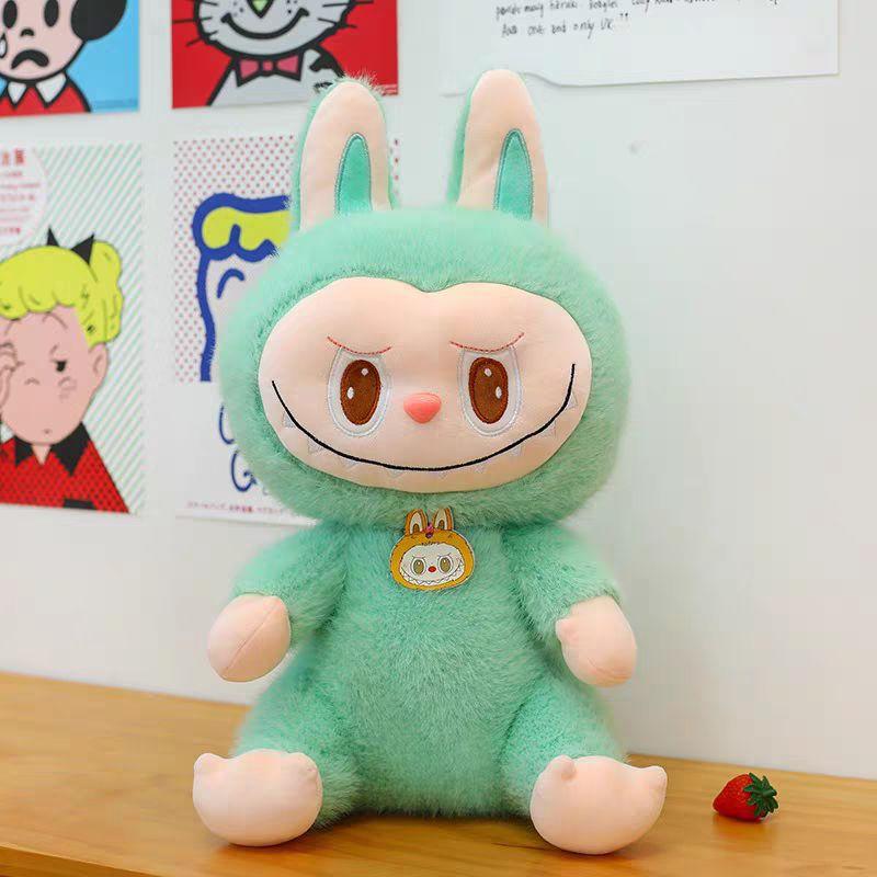 1 Piece 22CM Labubu Plush Doll Toy Cartoon Cute Girls Suppleness Doll Pillow