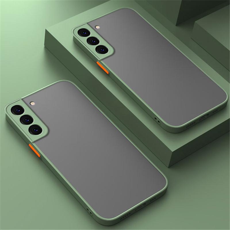 Skin Feel Matte Silicone Hard Case For Samsung Galaxy S22 Ultra S21 S20 FE Plus A04 A53 A23 A33 A73 A13 A03 A32 A52 A12 A51 M13 M32 5G 4G Back Cover