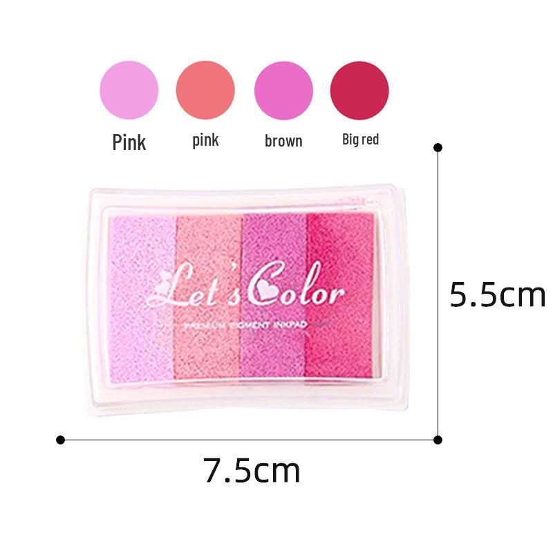 Children's 4-Color Gradient Finger Painting Ink Pad
