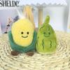 Whimsical Veggie & Fruit Expression Keychain Plush Doll