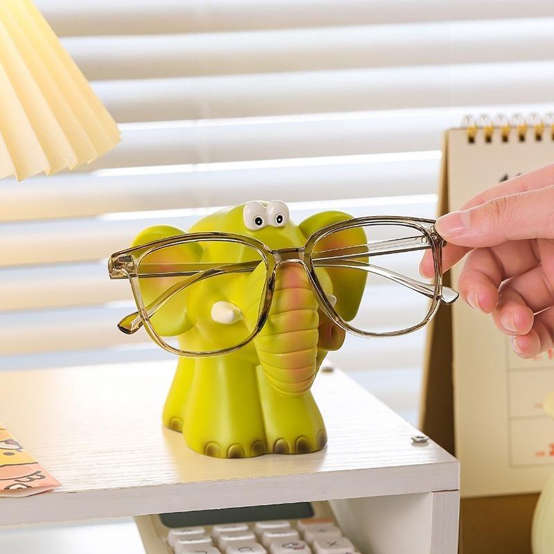 Cute Elephant Glasses Frame Ornament Office Desktop Glasses Interesting Decorative Prop Display Stand