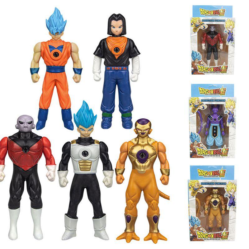 Dragon Ball Z Lichtprojektionsfigur Modell Blauer Goku Vegeta Kindergeschenk**