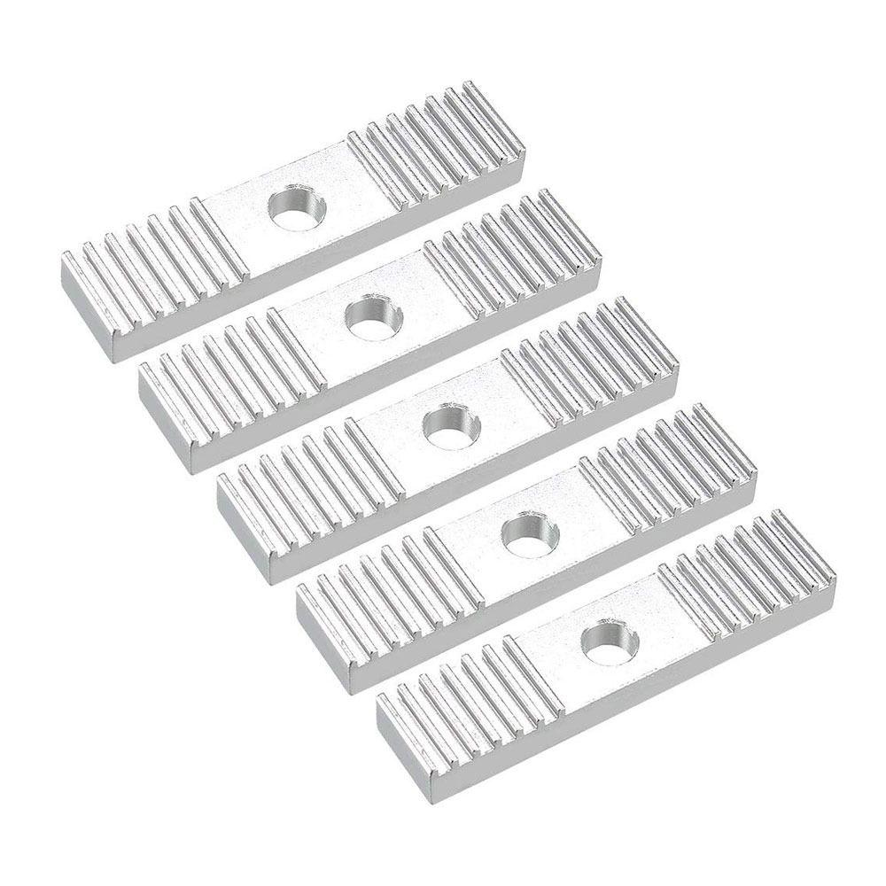 

5 шт. разъем для ремня ПК, серебряные крепежные детали нажимной пластины, крепежный блок ремня ГРМ, принтер