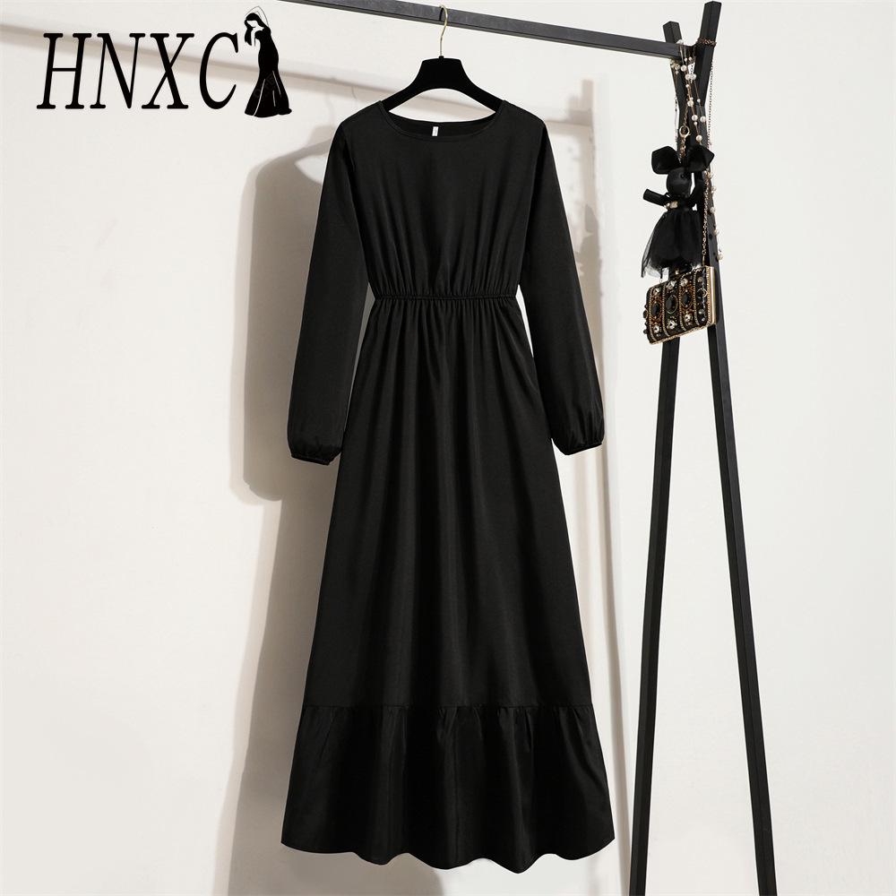 

HNXC 25 цветов Весенние женские платья макси Повседневное платье с длинным рукавом и цветочным принтом с круглым вырезом Женское длинное платье Бохо Пляжная вечеринка Mujer Vestidos Мусульманское платье XL