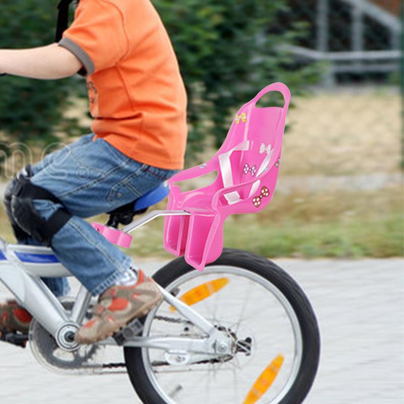 Mädchen Fahrrad Puppensitz Universelles Zubehör mit Aufkleber Kinderfahrrad Dekoration Puppen Fahrradsitz Fahrradzubehör für Mädchen Jungen