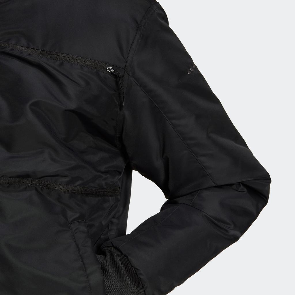 Adidas Originals Trefoil Solid Reversible Baseball Collar Zip Jacket Men Outerwear Black HK2760