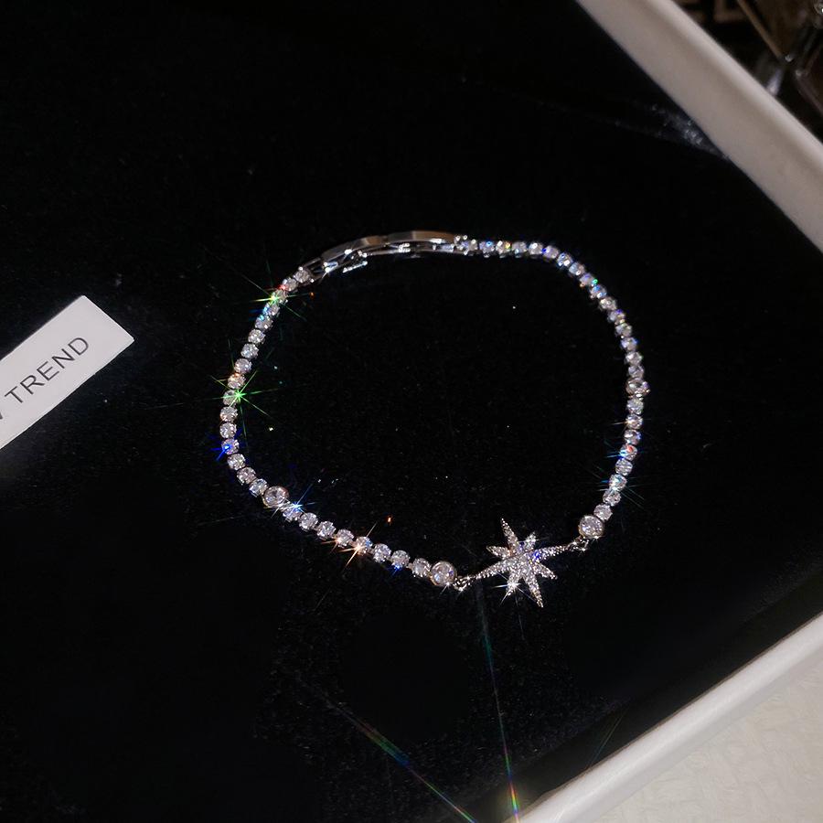 Zirkonia Sternenburst Armband im koreanischen Stil: Elegantes, luxuriöses und vielseitiges Modeaccessoire