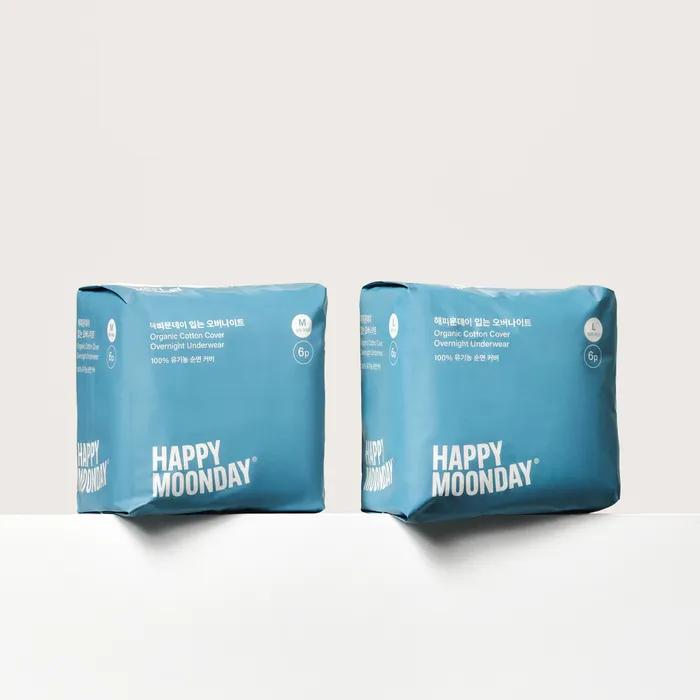 Organic Wearable Overnight Pads (6 Pads X 3 Packs)