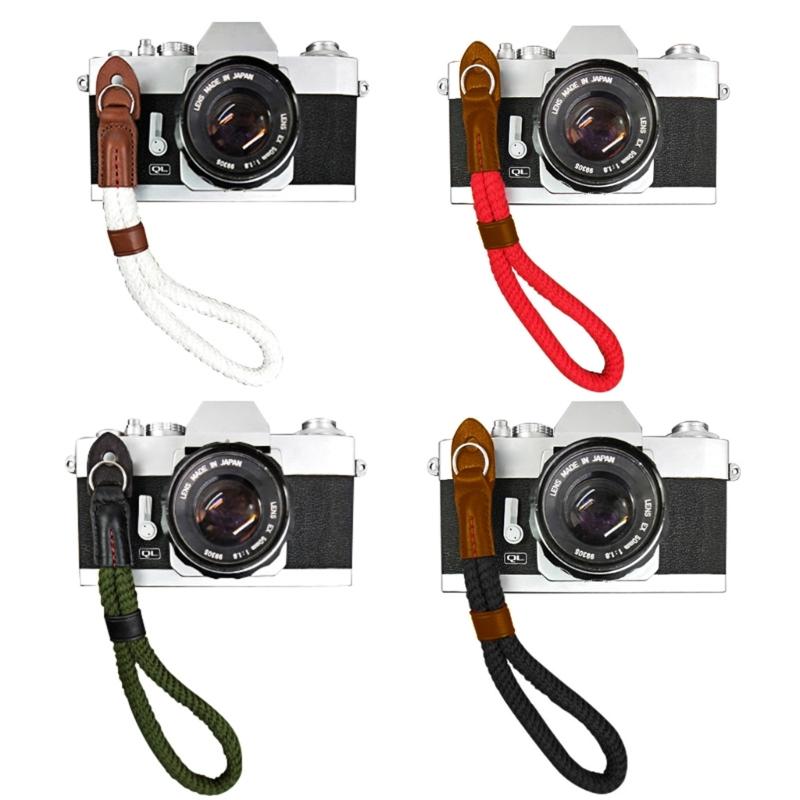 Camera Wrist Strap for DSLR Mirrorless Camera Quick Release Camera Hand Strap with Safer Connector Handmade Nylon Rope