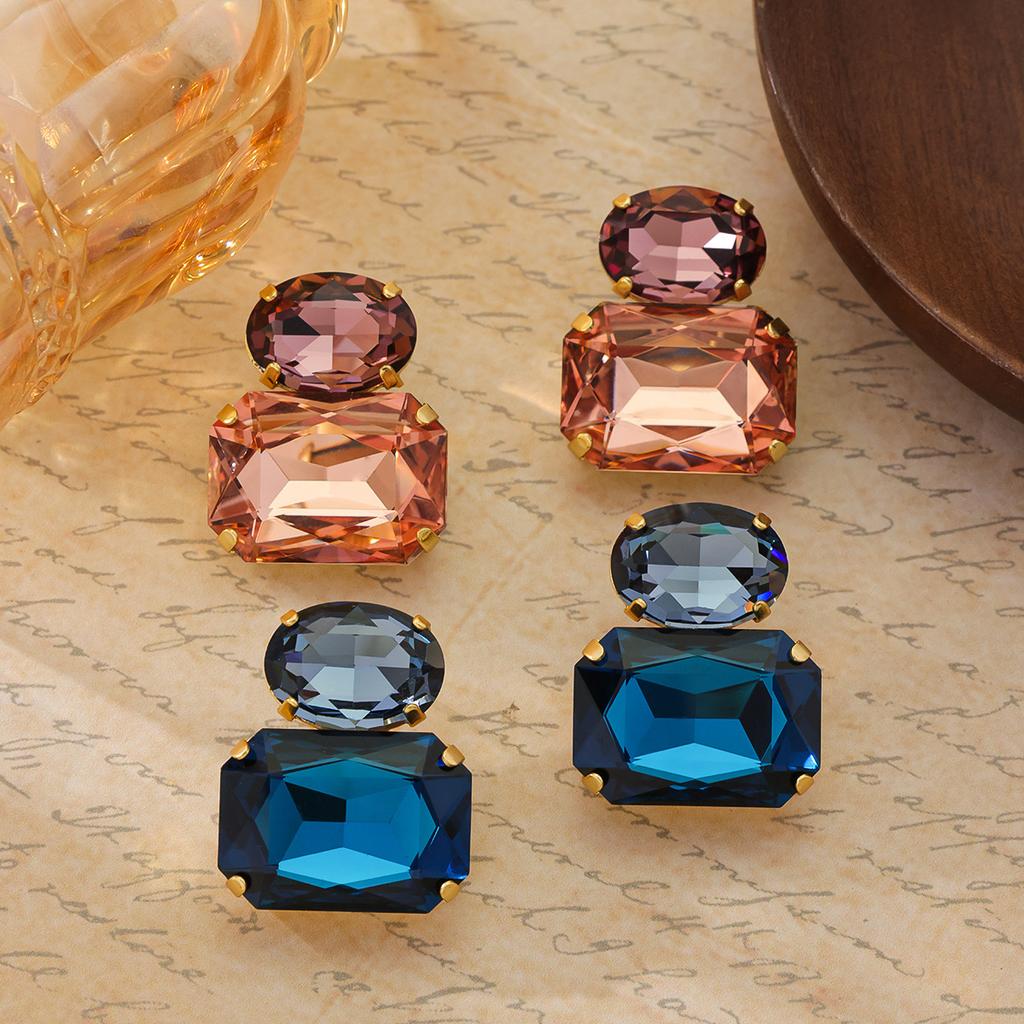 Visuelles Fest! Einfache Persönlichkeit Mode Super Flash Temperament Ohrringe, Tochter Promi-Stil Hoher Sinn Vielseitige Ohrringe Frauen