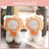 Cute And Charming Orange Bear Plush Keychain Fluffy Short Plush Toy For Bags