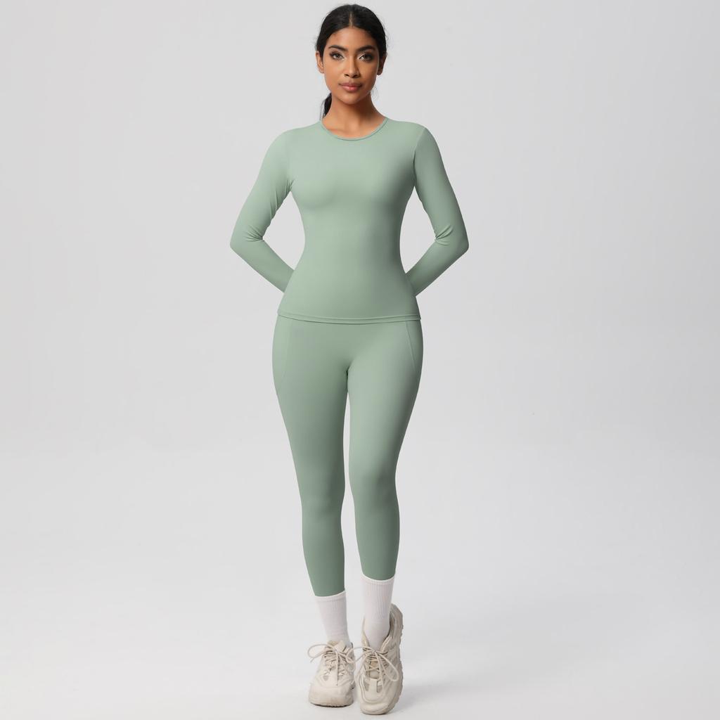New Tight Yoga Suit Set, High Waist And Hip Lifting Yoga Set, Outdoor Running And Fitness Exercise Set, Two Piece Set For Women