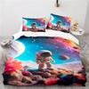 Astronaut Comforter Cover Set For Boys,Outer Space Adventure Duvet Cover Galaxy Cosmonaut Spaceman Planet Universe Bedding Set