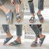 Fashion Fashion Cork Slippers Women's Summer Outdoor Antiskid Couple Leather Sandals Vacation Beach Slippers Flip Flops Big Size 35-46