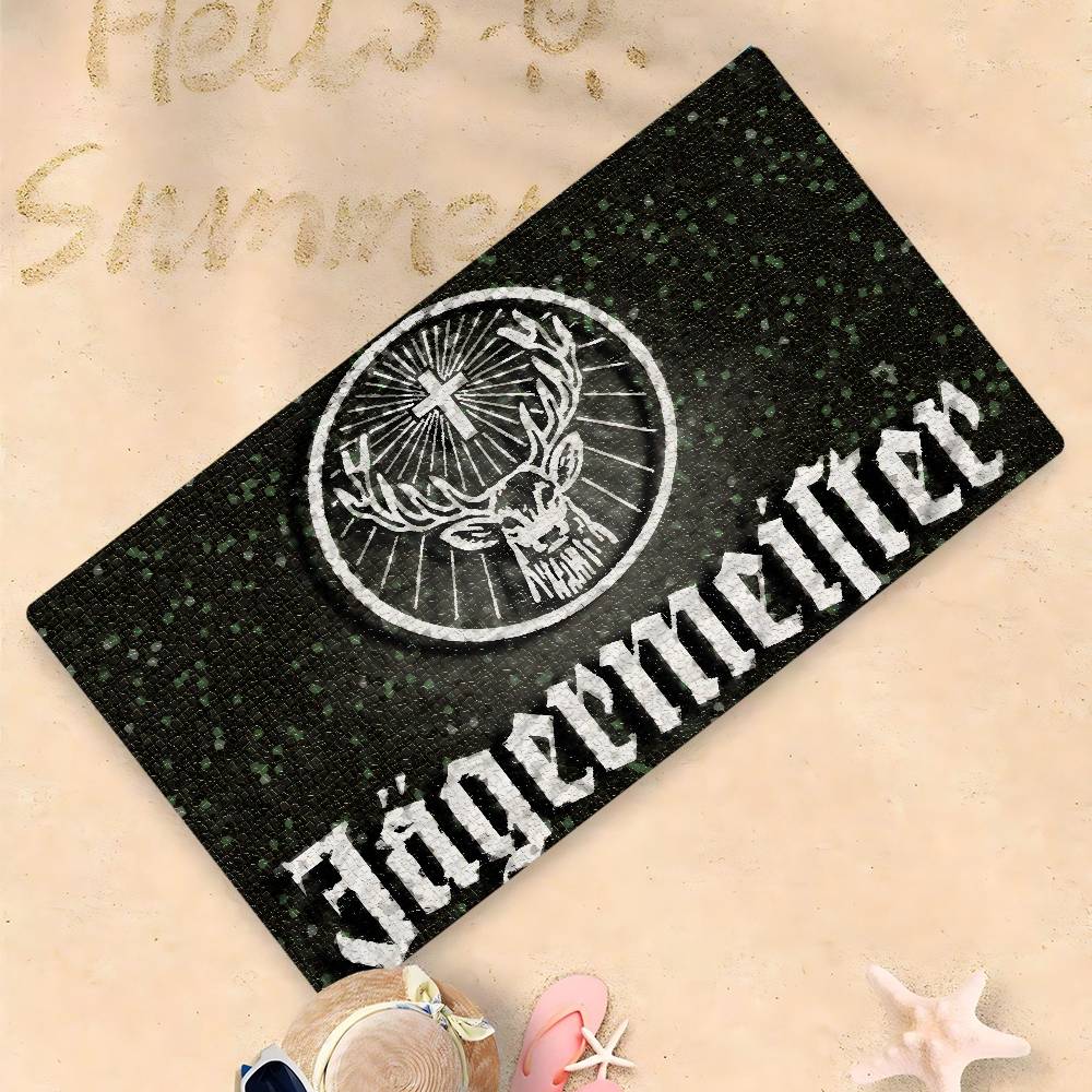 Fashion Drinks J-Jagermeister Microfiber Printed Beach Towel Mountain Climbing Yoga Beach Swimming Running Absorbent Soft Towel