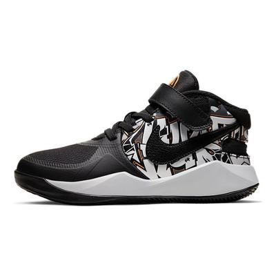 Buty do koszykówki Team Hustle D 9 Flyease Mid-Top Dziecięce Sneakersy Czarne CQ4868-001
