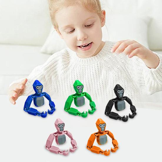 Gorilla Tag Flexible Toy for Kids Gorilla Figurine with Flexible Arm Tabletop Gorilla Fidget Toy
