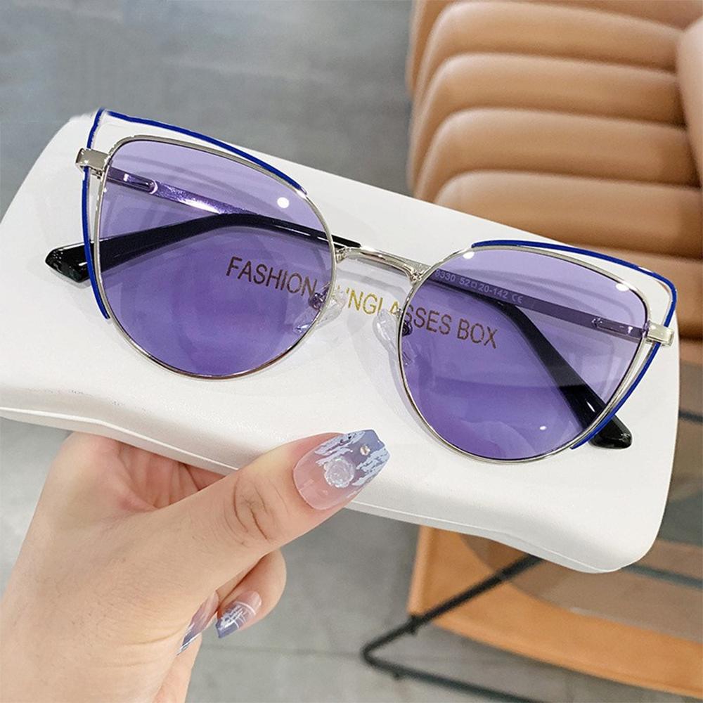 Retro Cat-Eye Sunglasses - 2024 Korean Style for Women, Trendy Personality Street Fashion Accessories