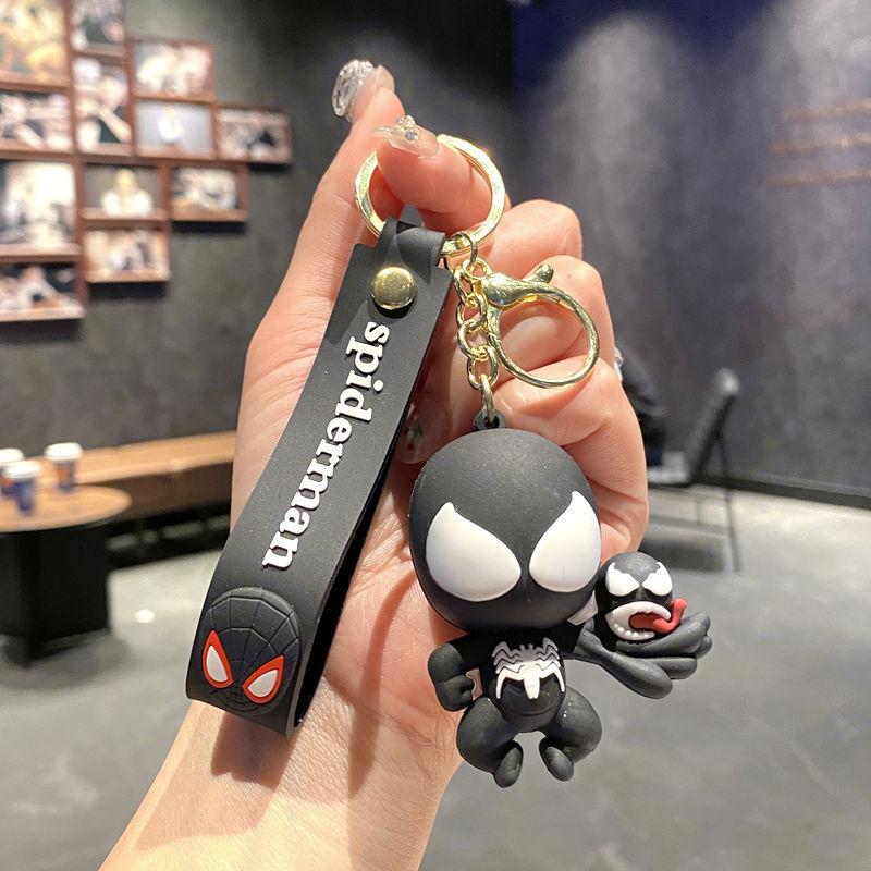 Marvel Spider-Man Keychain Creative Venom Doll Bag Pendant Couple Accessories Student Gifts