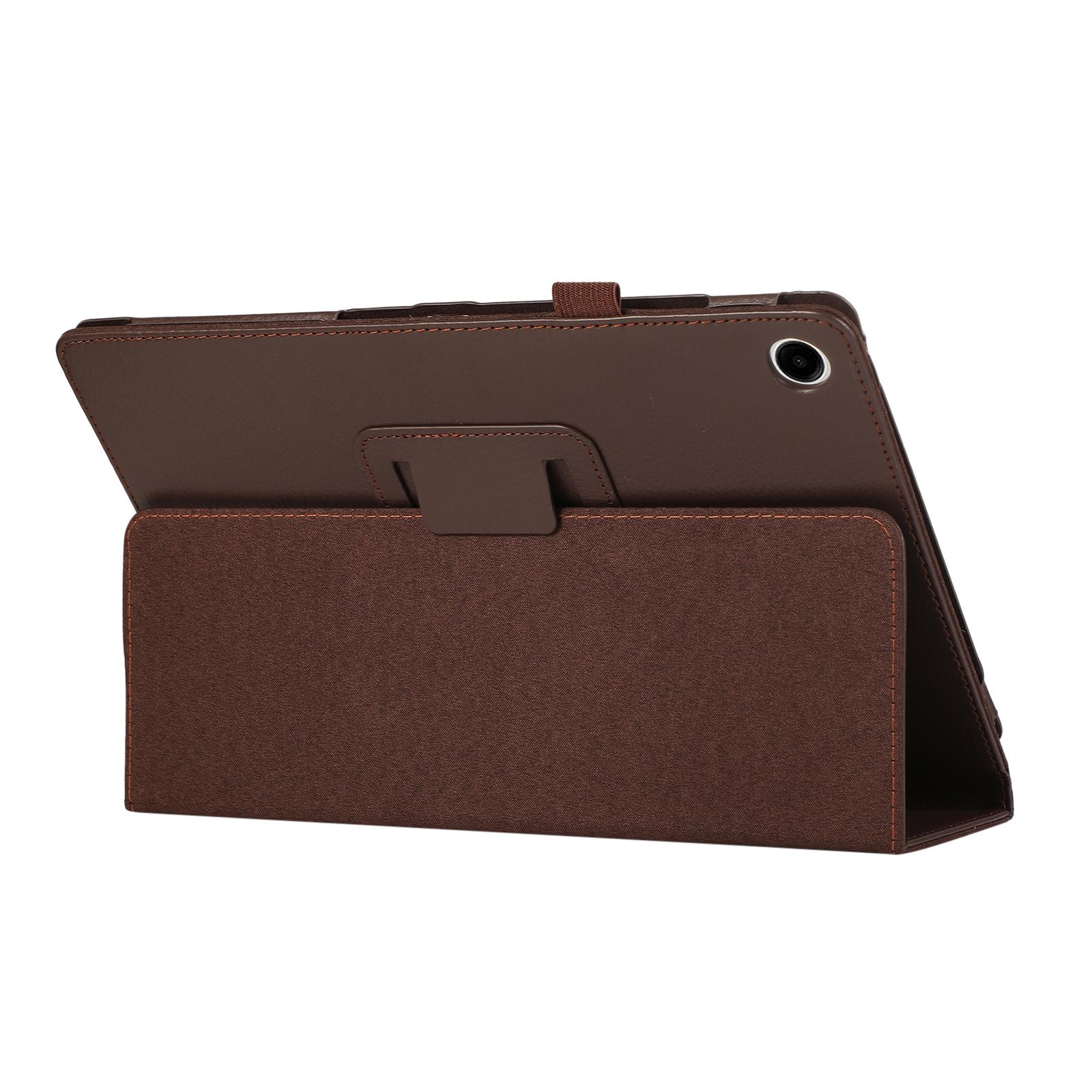 

For Samsung Galaxy Tab A9+ Case Scratch-proof Leather Tablet Protective Cover Red