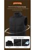 Unisex Fleece-Lined Stand-Collar Sports Vest for Autumn/Winter