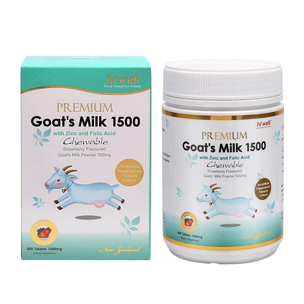 Hiwell Premium Goat Milk 1500 300 Tablets 1 Pcs