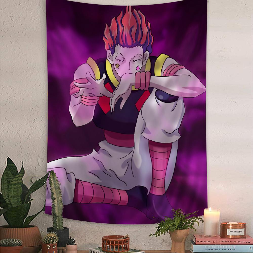 Hunter X Hunter Hisoka Anime  Printed Large Wall Tapestry Indian Buddha Witchcraft Bohemian Hippie Wall Art Decor