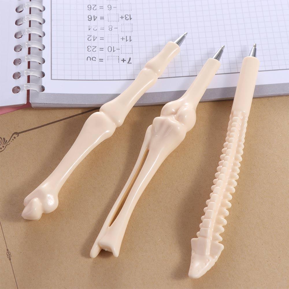 5Pcs Type 1.0 Bone Shaped School Pens Length 14.7cm Bone Shape Ballpoint Writing