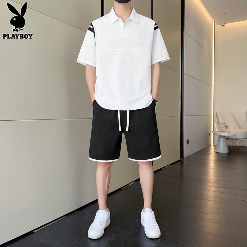 

PLAYBOY Men s Summer Polo & Shorts Set 4XL