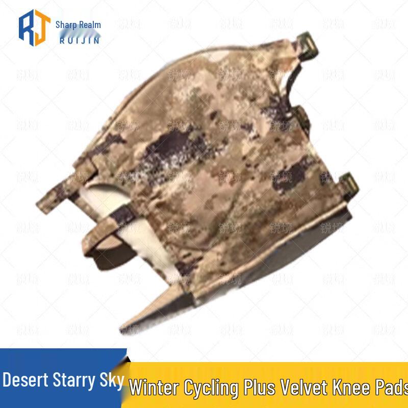 Fleece-Lined Fur Winter Cycling Knee Pads