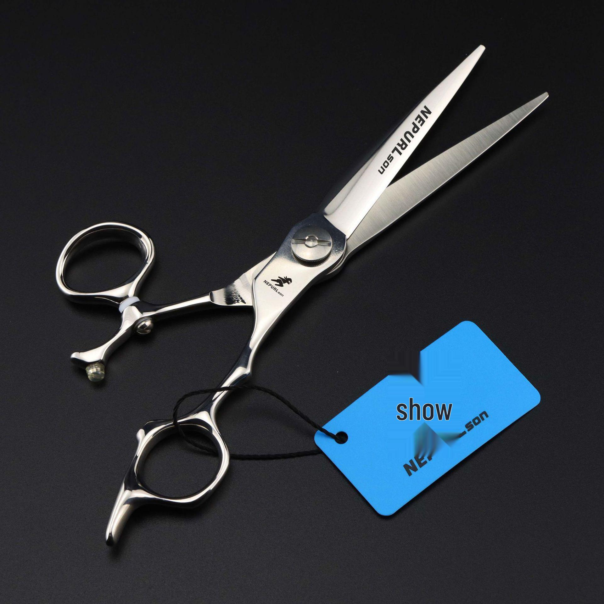 6.5  Mizutani-Style Rotating Handle Hairdressing Scissors: Barber, Straight & Bangs Scissors