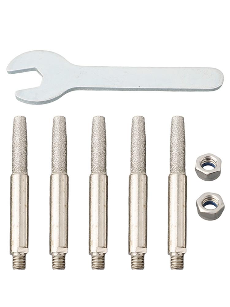 Grinding Head Chainsaw Sharpener Cylindrical Burr Silver