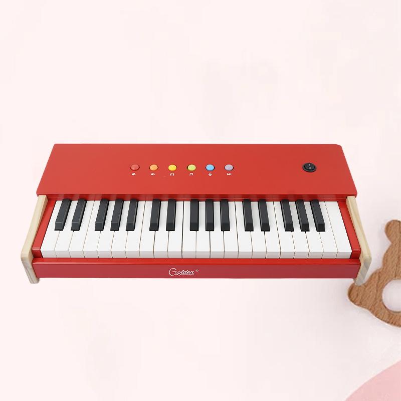 Wooden children's piano infant boy girl baby 18/25/37 key entry electronic keyboard can play parent-child birthday gift