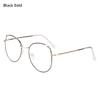 Trendy Office Anti Blue Light Glasses for Women Cute Cat Ears Eyewear Blue Rays Blocking Eyewear Classic Metal Frame Eyeglasses
