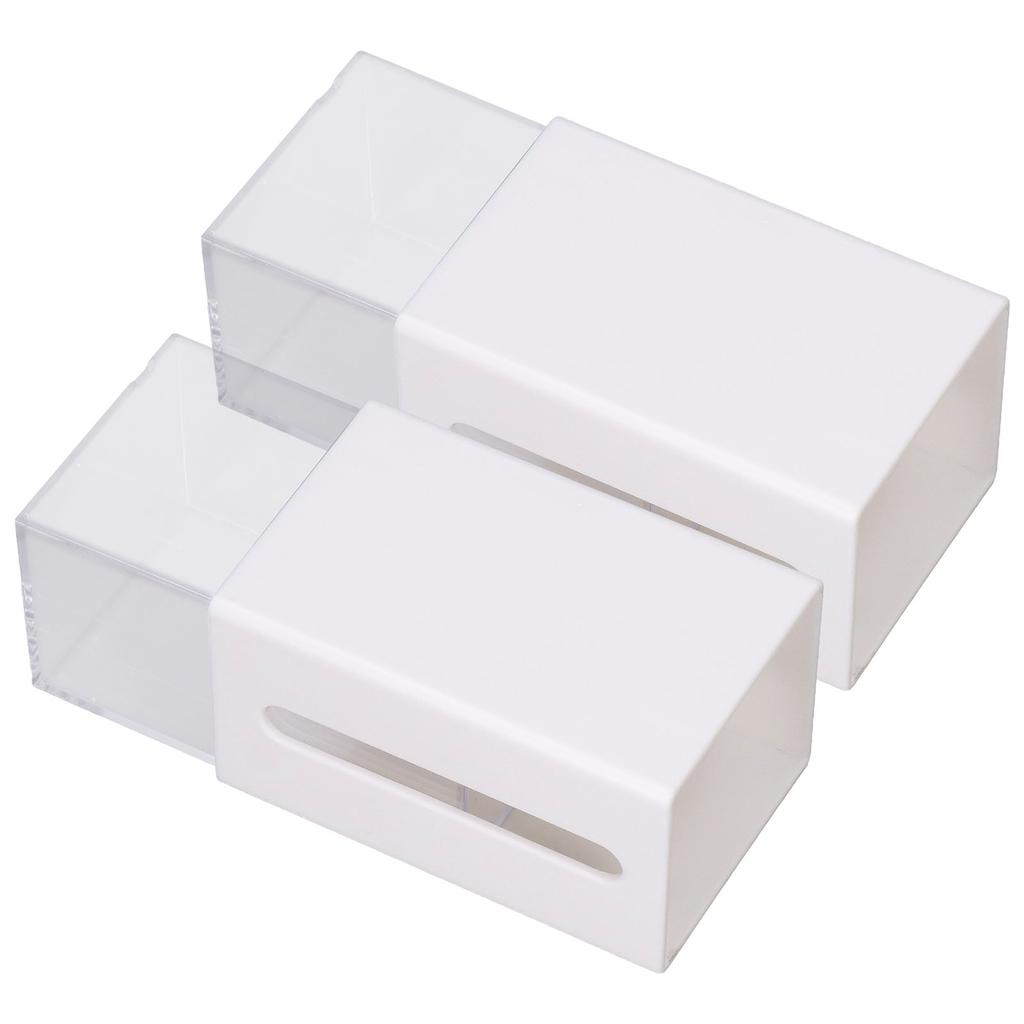 Wall Mounted Storage Box Multi Functional Double Sided Adhesive Organizer Case for Bedroom Office Bathroom