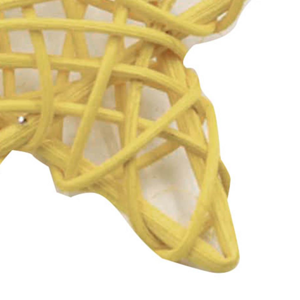 5X Lovely Rattan Star Ornaments Christmas Birthday Party Decorations 6CM