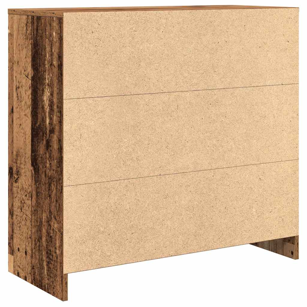 Sideboard with Drawer Rustic Wood Look 80 x 34 x 76 cm Engineered Wood