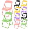 COHEALI Set of 10 Miniature Folding Smartphone Mobile Phone Tabletop Lightweight PP Compact Mini Dollhouse Interior Accessories Chairs, Stands, Rests,