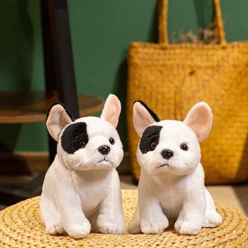 Cute Simulation French Bulldog Doll Plush Toy Puppy Dog Doll Child Companionship Soothing Doll