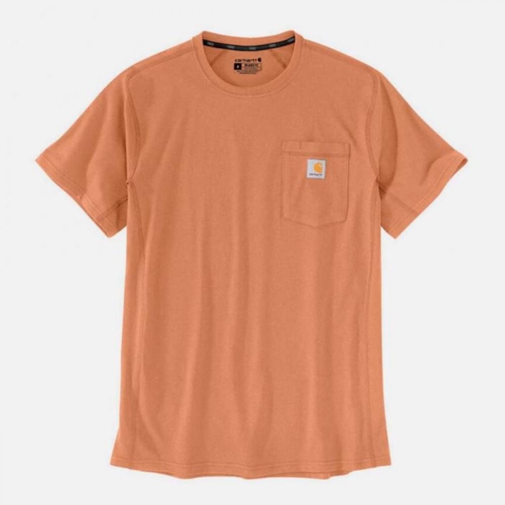 CARHARTT 104616 Футболка с короткими рукавами Force Pocket DUSTY ORANGE 93669 93669