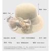 New Sun Hat Women's Summer Thin Bow Bucket Hat Basin Hat Korean Version Foldable Sunscreen Sunscreen Mesh Gauze Hat
