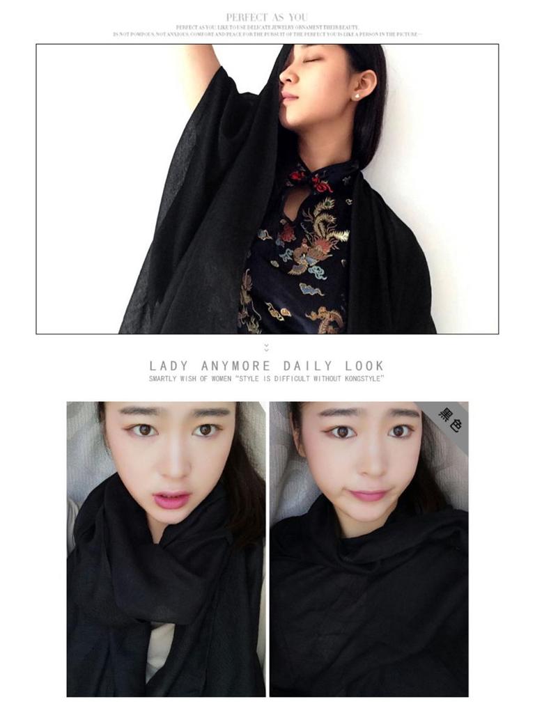 Dunhuang Desert Shawl - Qinghai Chaka Salt Lake Ethnic Scarf for Women, Cotton Linen Silk Blend