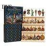 Acrylic Christmas Decoration Nutcracker Advent Calendar 2026, 24 Day Countdown Box with 2D Surprise Gift for Flat Pendants, Festive Tree Hanging