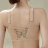 Women's Seamless Front-Zip Bra - Butterfly Strap Style for a Streamlined Look