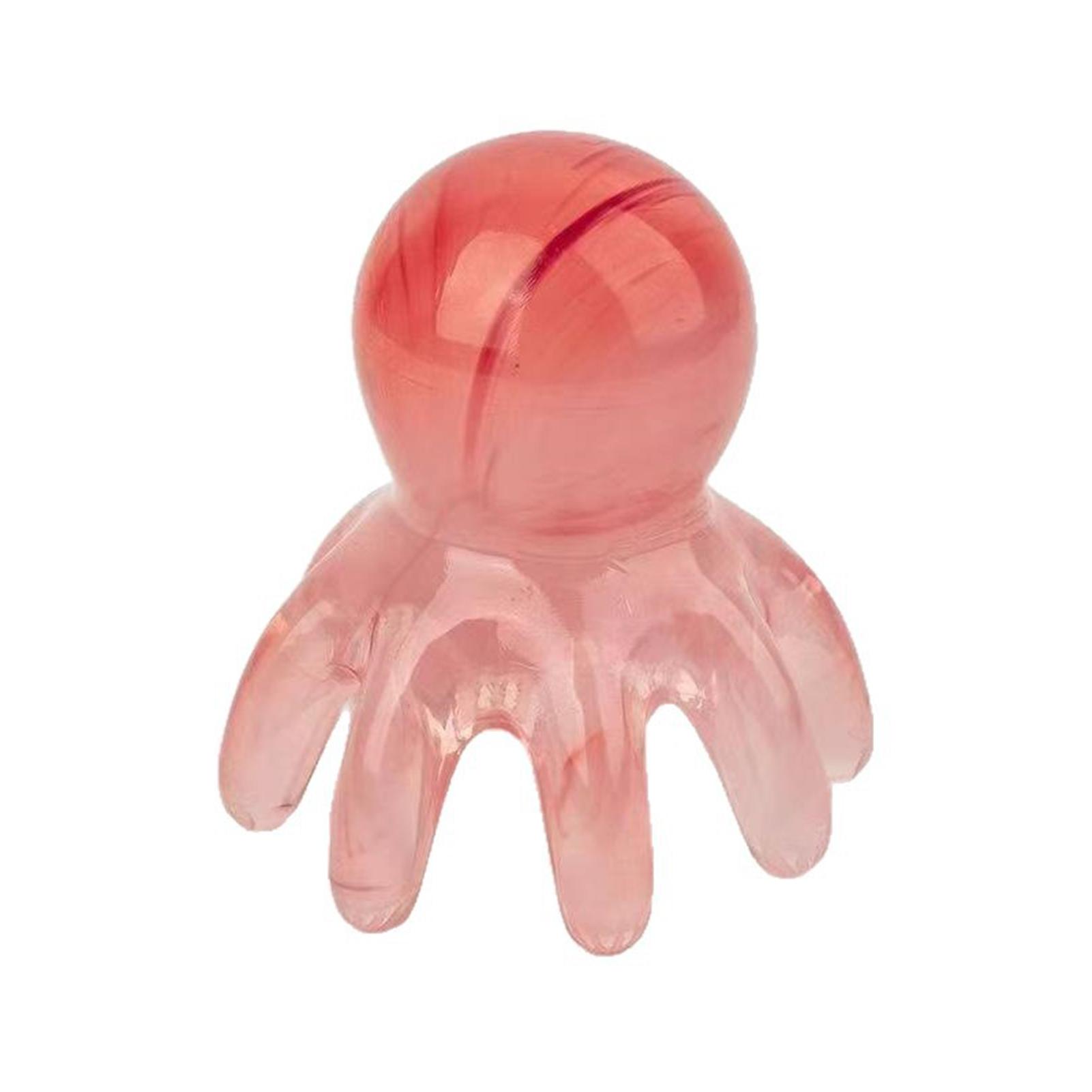 Octopus Shape Scalp Massage Comb 8-Tentacle Head Scratcher Comb Portable for Home Offi Massage