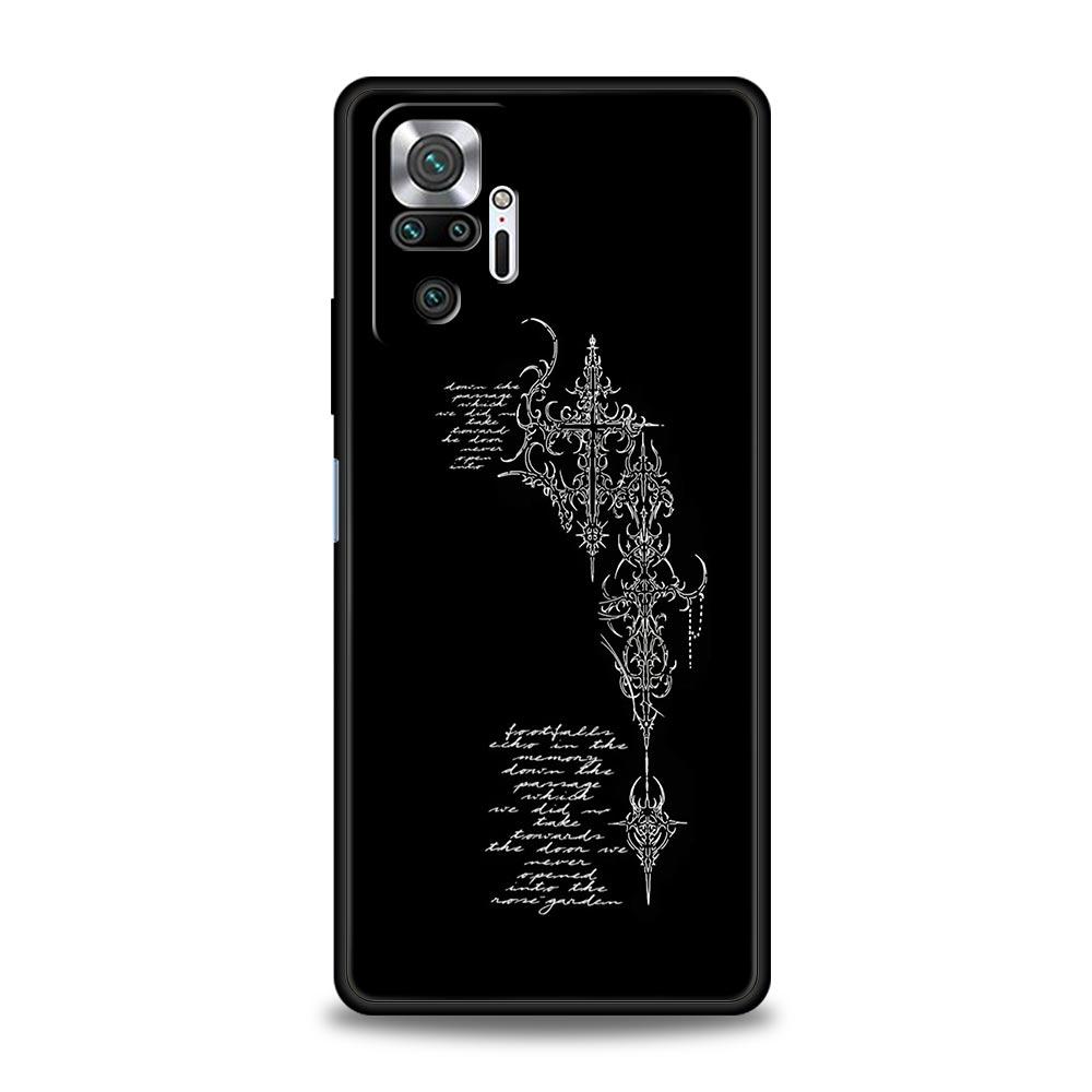 

Cyber Sigil Cross line Phone Case For Xiaomi Redmi Note 14 13 5G 10 11 12 Pro Plus 4G 14C 13C 12C 10C Black Cover Note 12Pro Plus