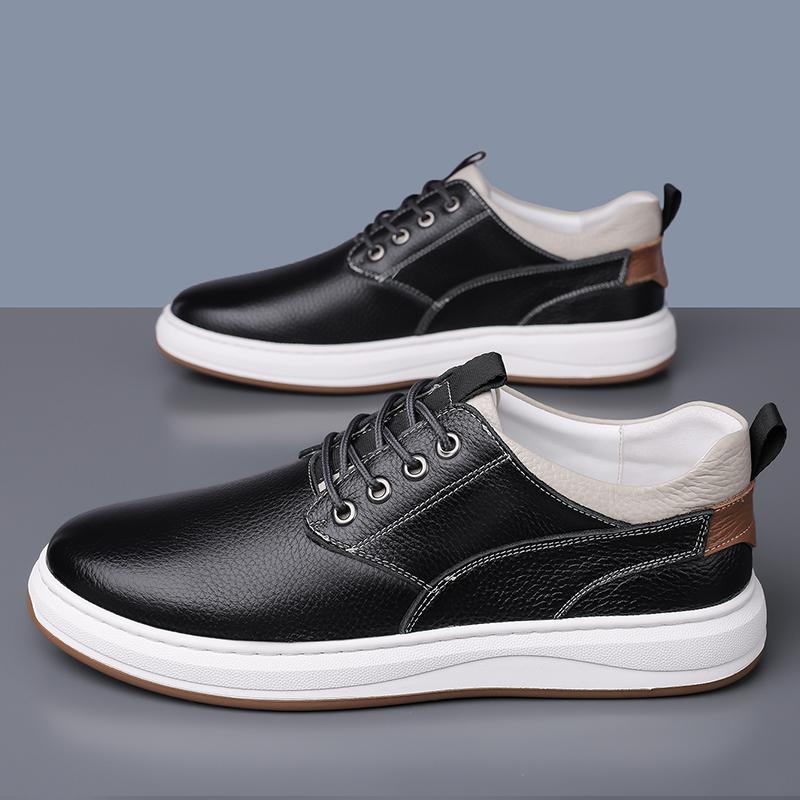 Fashion High Quality Men Casual Leather Business Shoes Comfy Fashion Brand 2025 New British Style Trendy Footwear Office Oxford Shoes