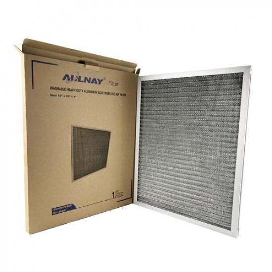 Aluminum Electrostatic Air Filter (16" x 20" x 1"), Washable Furnace Air Filter