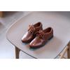 Scarpe in Pelle da Ragazzo Primavera e Autunno Nuove Stile Britannico Stringate Scarpe Singole per Bambini Scarpe Nere da Performance per Bambini e Studenti