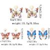 Personality Butterfly Earrings Water Droplet Pendant Animal Earrings Pendant Earrings  Jewelry Gift
